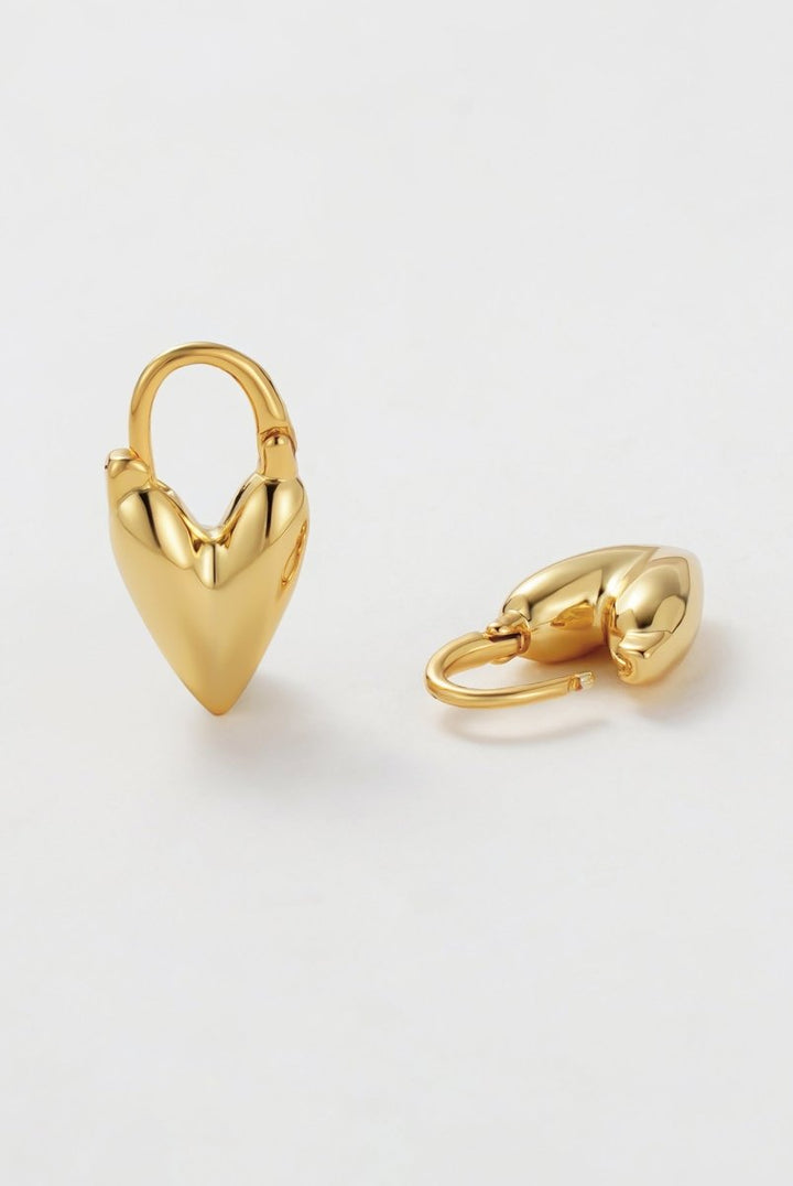 Jess Heart Hoop Earrings Zafino Jewellery