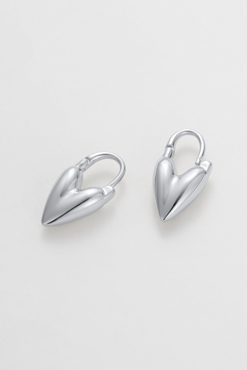 Jess Heart Hoop Earrings Zafino Jewellery