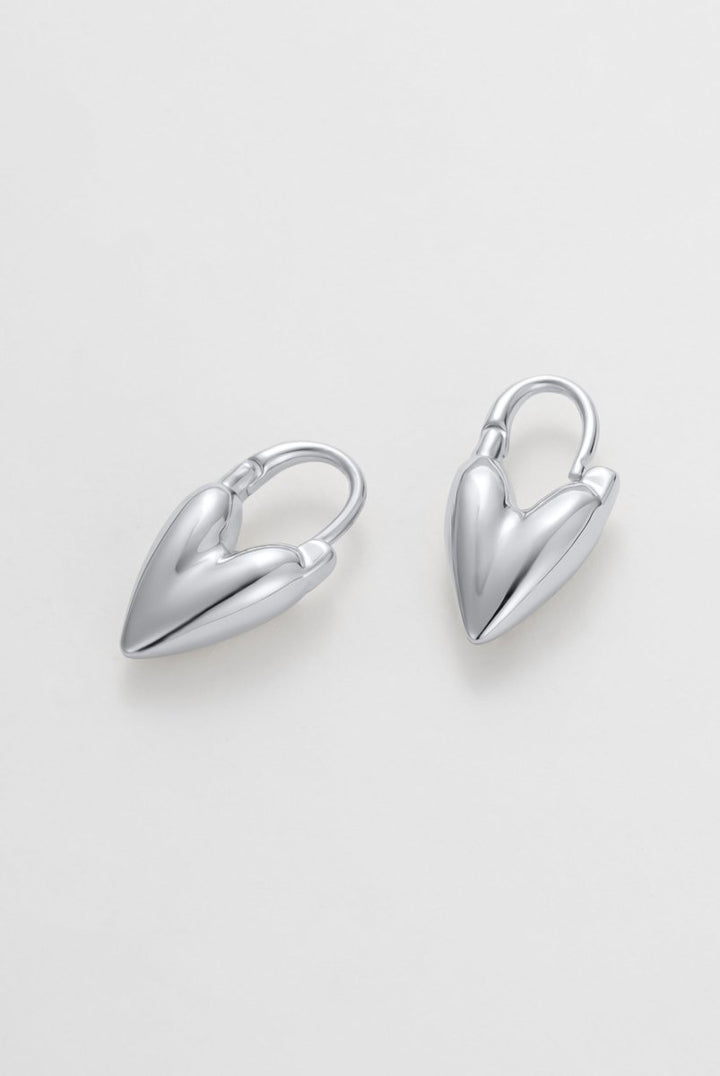 Jess Heart Hoop Earrings Zafino Jewellery