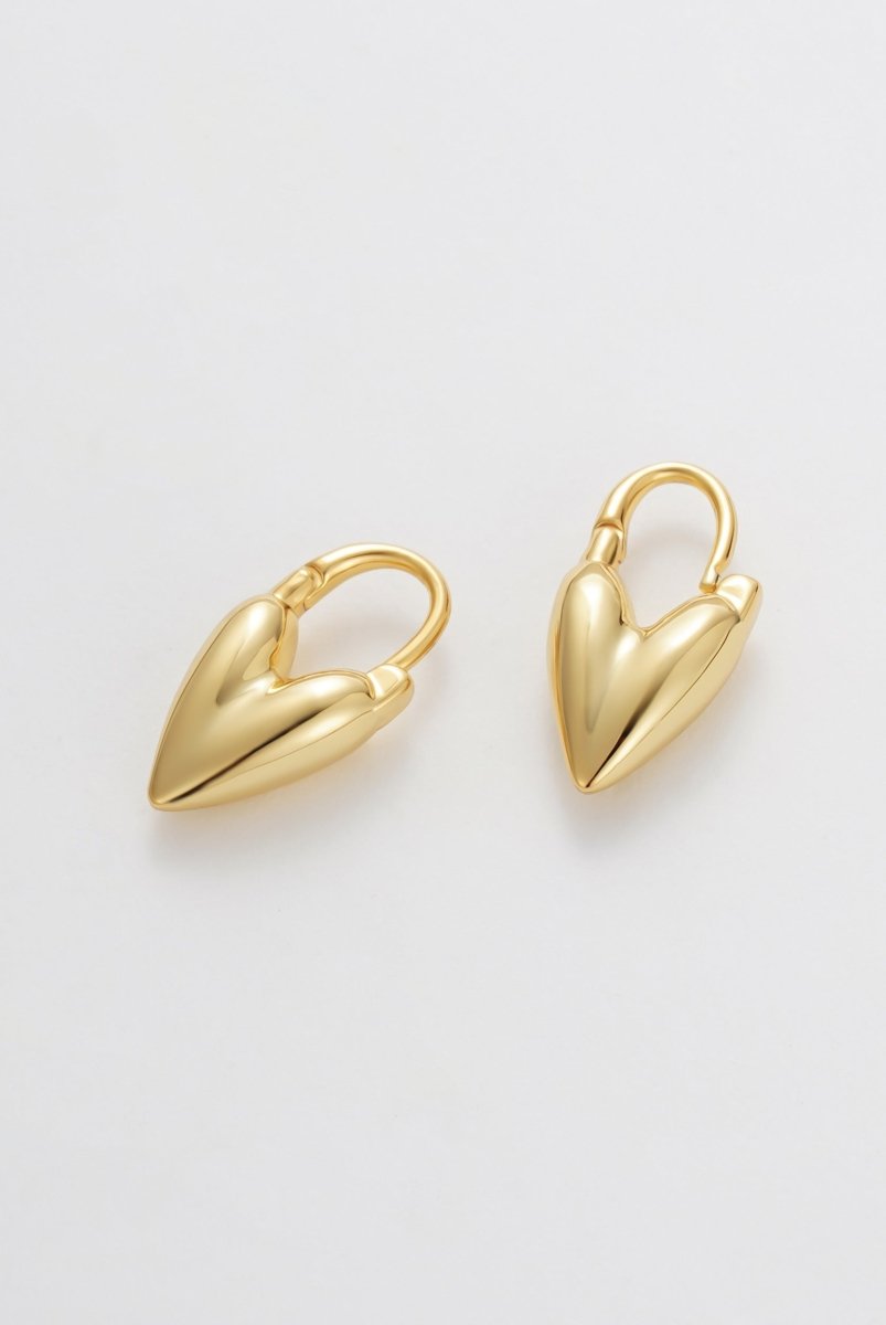 Jess Heart Hoop Earrings Zafino Jewellery