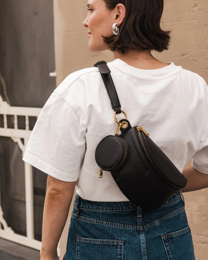 Joey Sling Bag - Black Handbag Louenhide