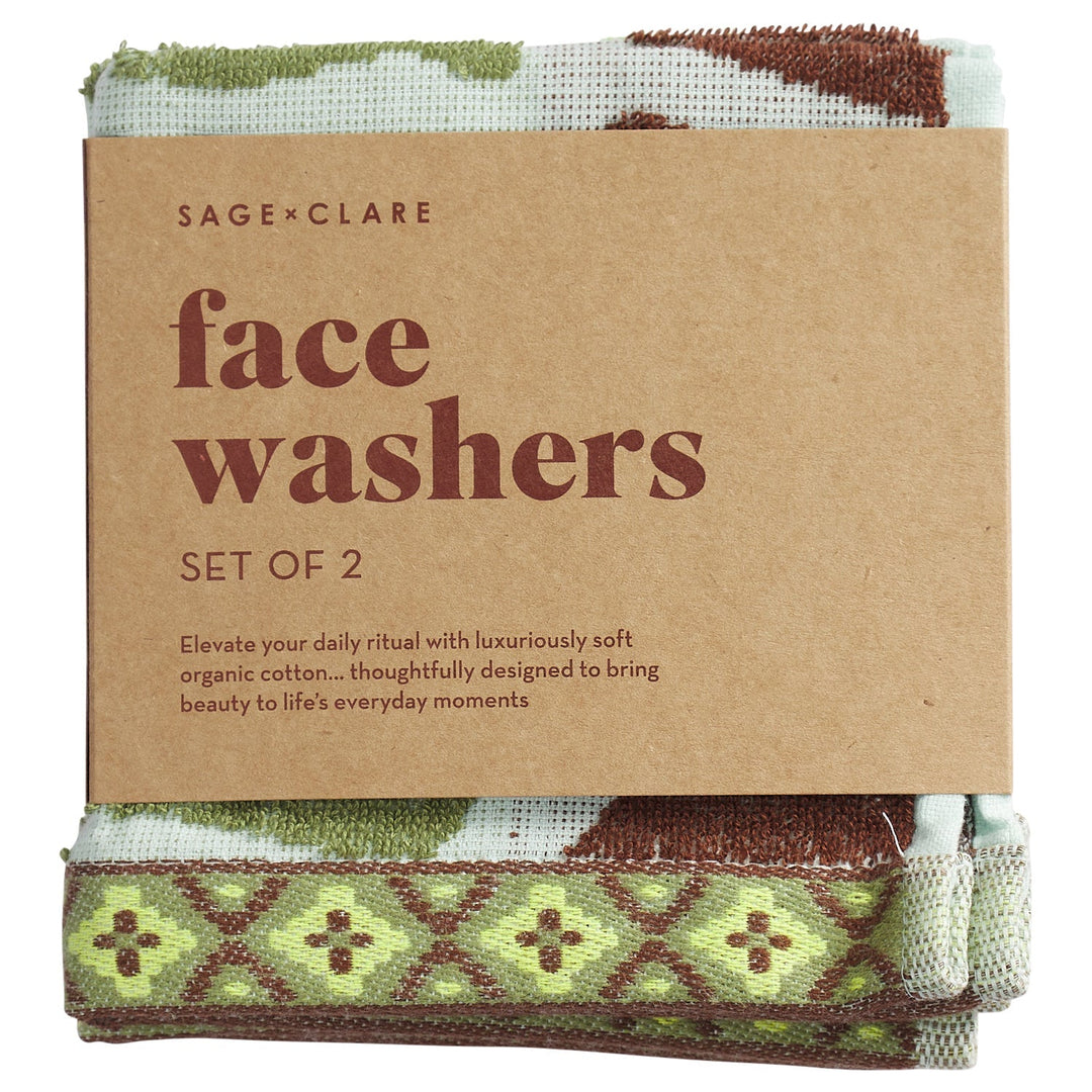 Jolene Face Washer Set - Fluorite towel Sage & Clare