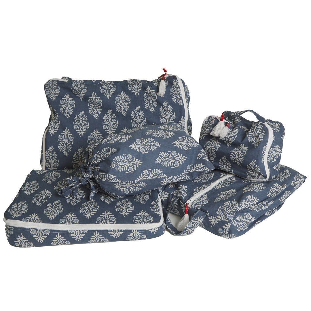 Journey Abroad Travel Packing Set - blue Travel Canvas and Sasson