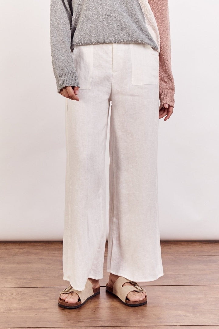 Jude Linen pants - White - Stanleyandstone
