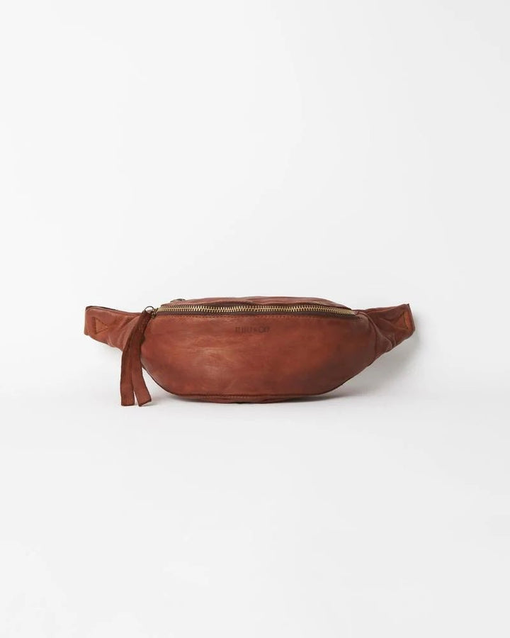 Juju Leather Bumbag - Cognac Handbag JuJu
