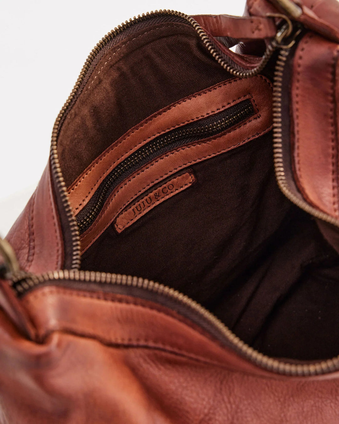 Juju Signature Slouchy Bag - Cognac Bags JuJu