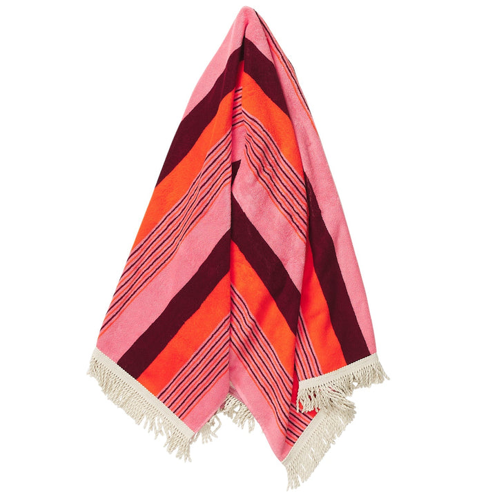 June Nudie Bath Sheet - Dahlia towel Sage &amp; Clare
