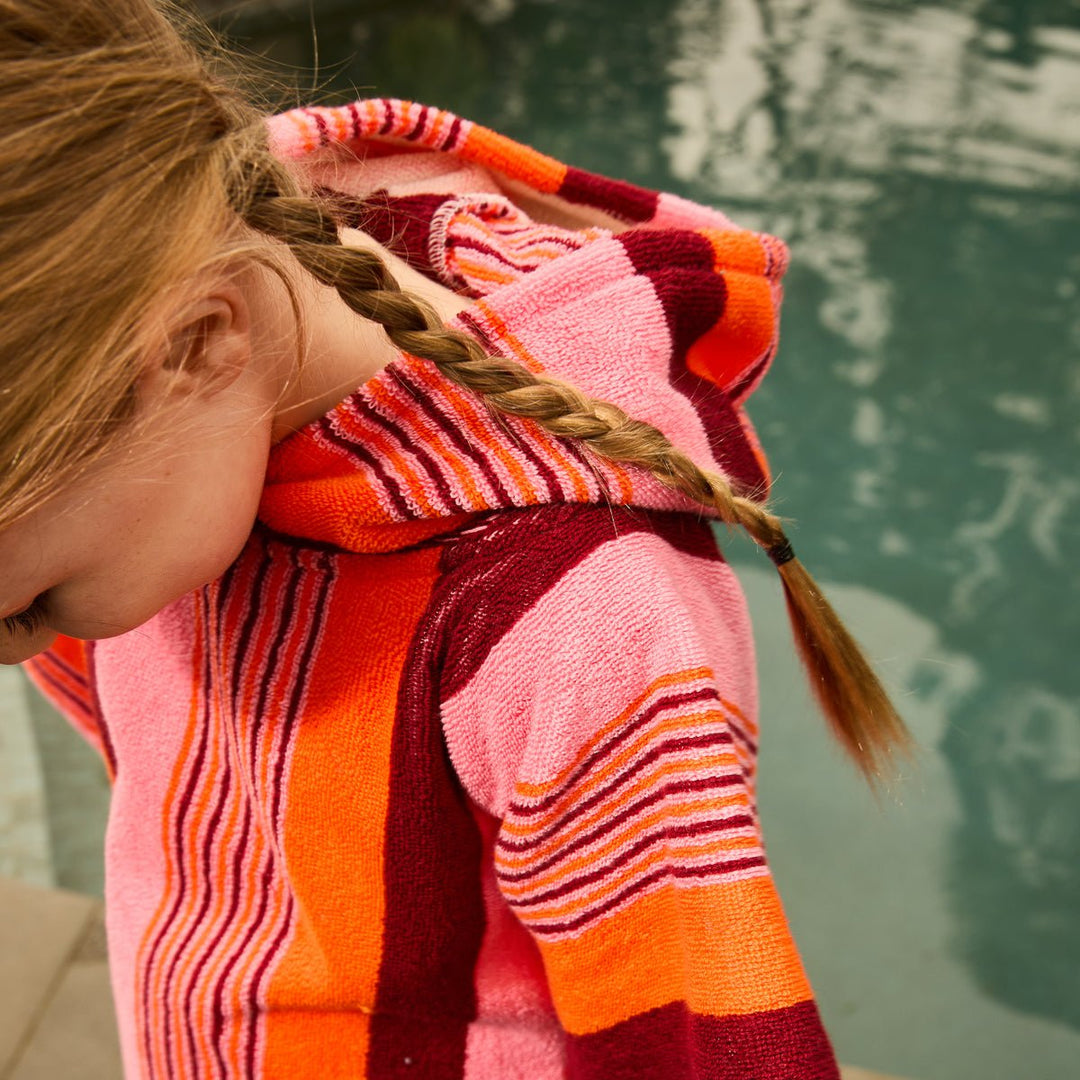 June Nudie Hooded Towel - Dahlia towel Sage &amp; Clare