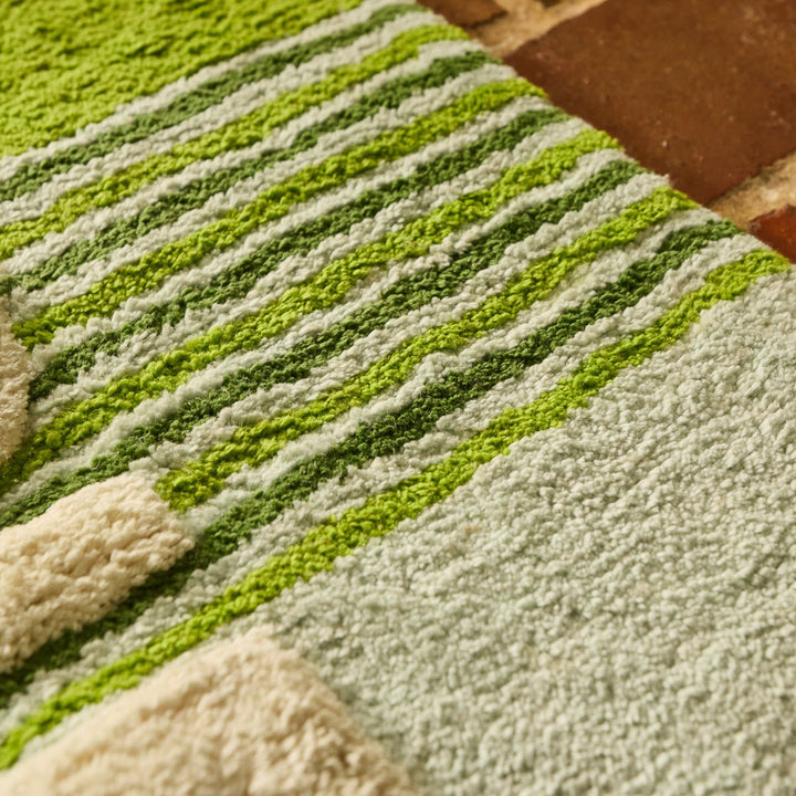 June Nudie Rudie Bath Runner Bath Mats &amp; Rugs Sage &amp; Clare