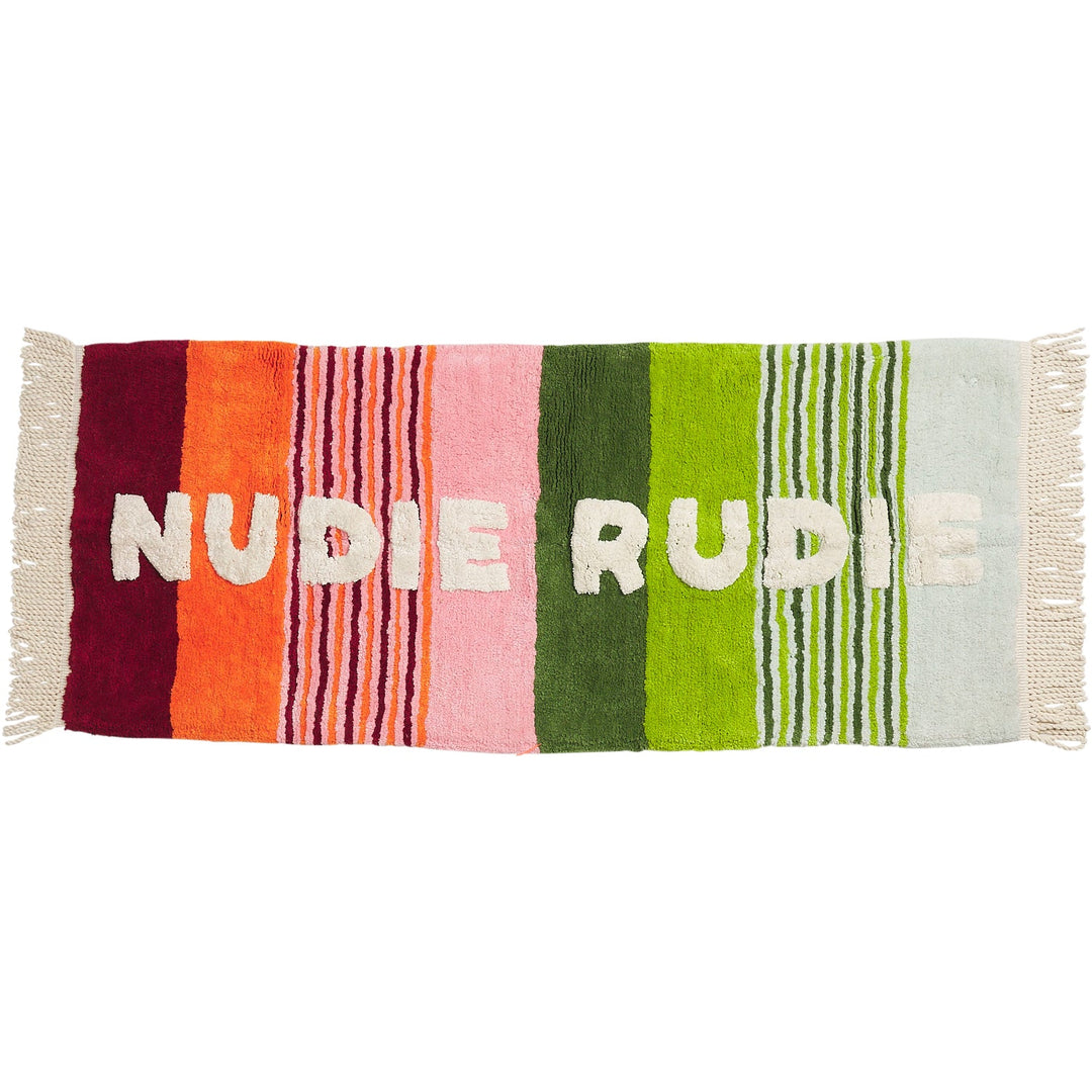 June Nudie Rudie Bath Runner Bath Mats & Rugs Sage & Clare