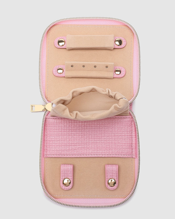 Juniper Jewellery Case - Pastel Pink jewellery box Louenhide