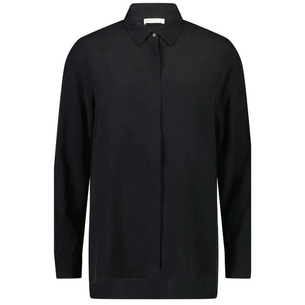 KATIE WOMENS CUPRO BLOUSE - BLACK blouse MOKE
