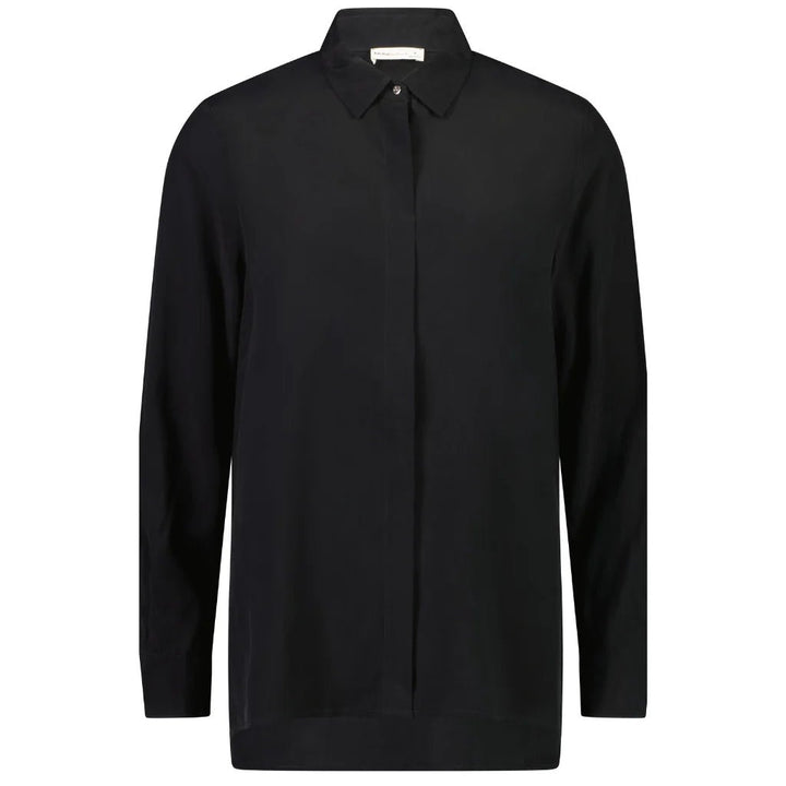 KATIE WOMENS CUPRO BLOUSE - BLACK blouse MOKE