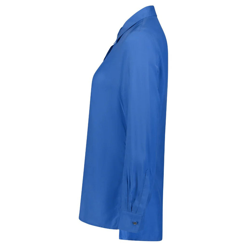 KATIE WOMENS CUPRO BLOUSE - CORNFLOWER blouse MOKE
