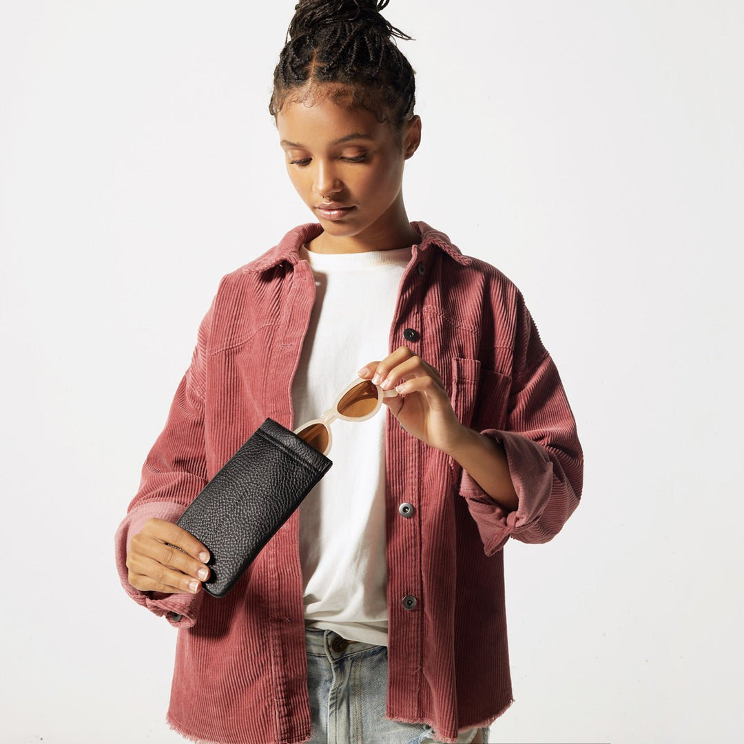 Keepsake Sunglasses Case - Black - Stanleyandstone