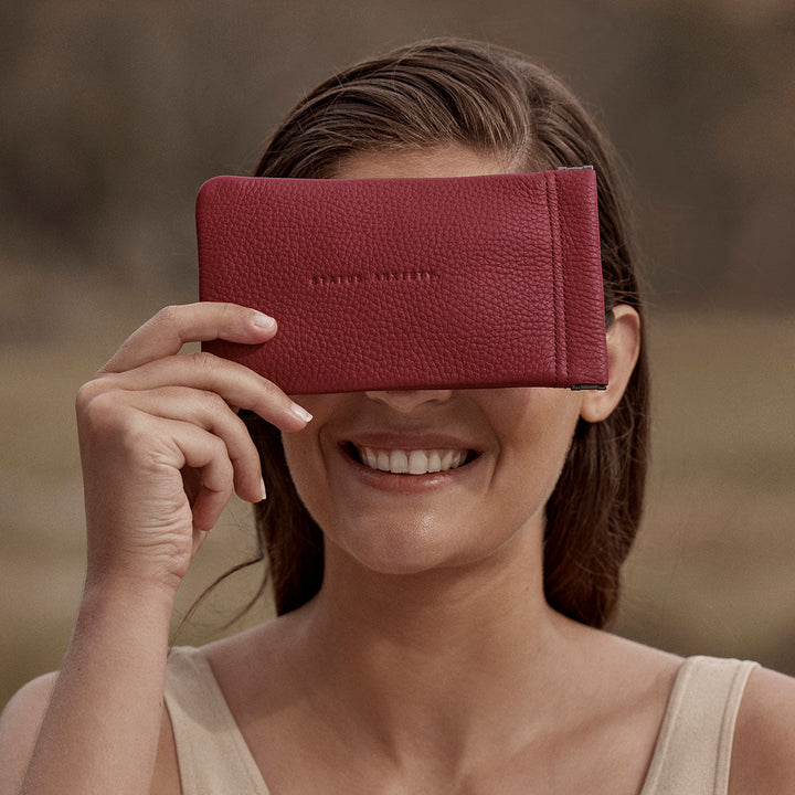Keepsake Sunglasses Case - Rouge sunglass case Status Anxiety