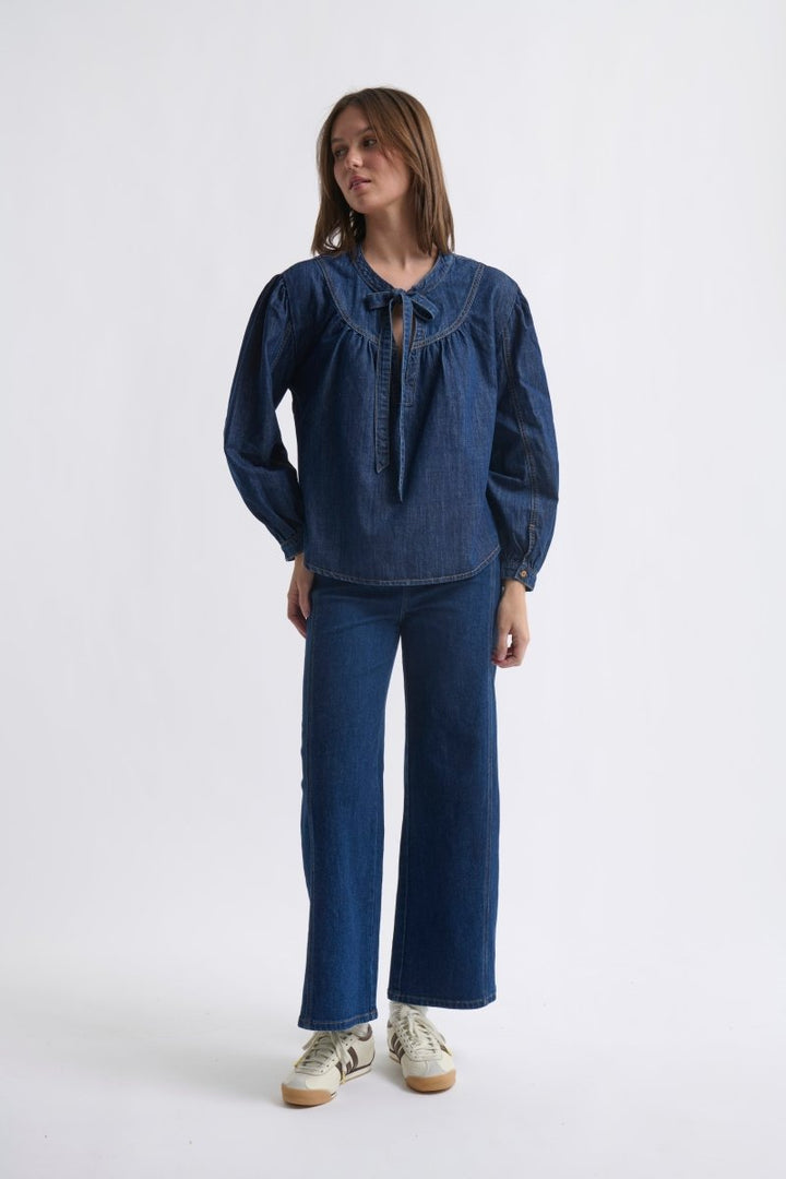 Kelly Shirt - Palisade Blue Kireina Australia