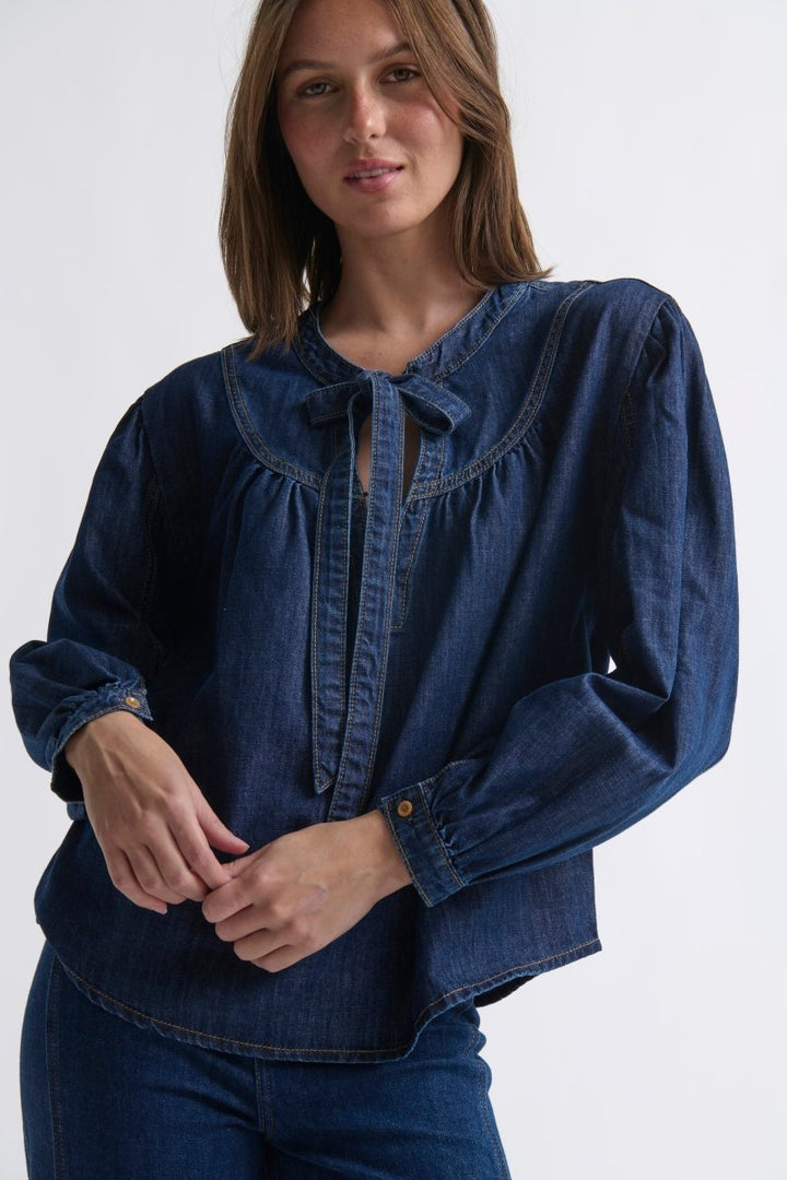 Kelly Shirt - Palisade Blue Kireina Australia