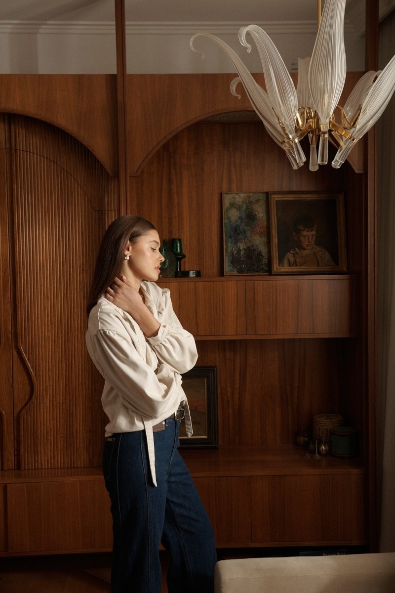 Kelly Shirt - Sand Blouse Kireina