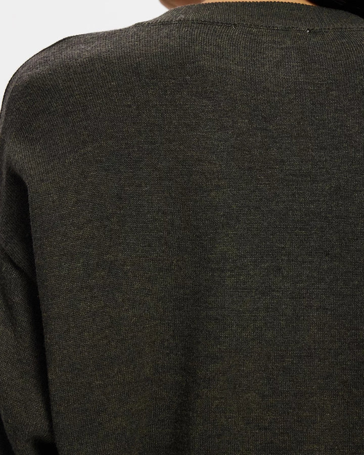 Dacey Cardigan - Khaki cardigan White by FTL