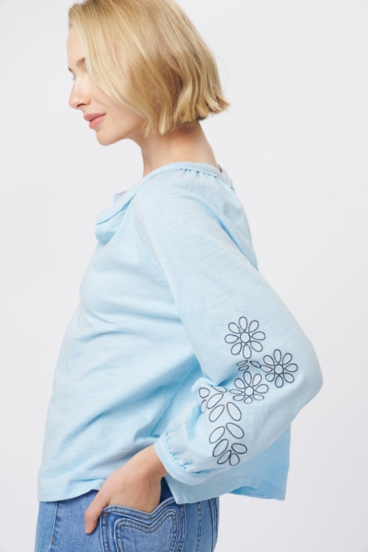Kimberley Top - Azure Blue Blouse Kireina Australia