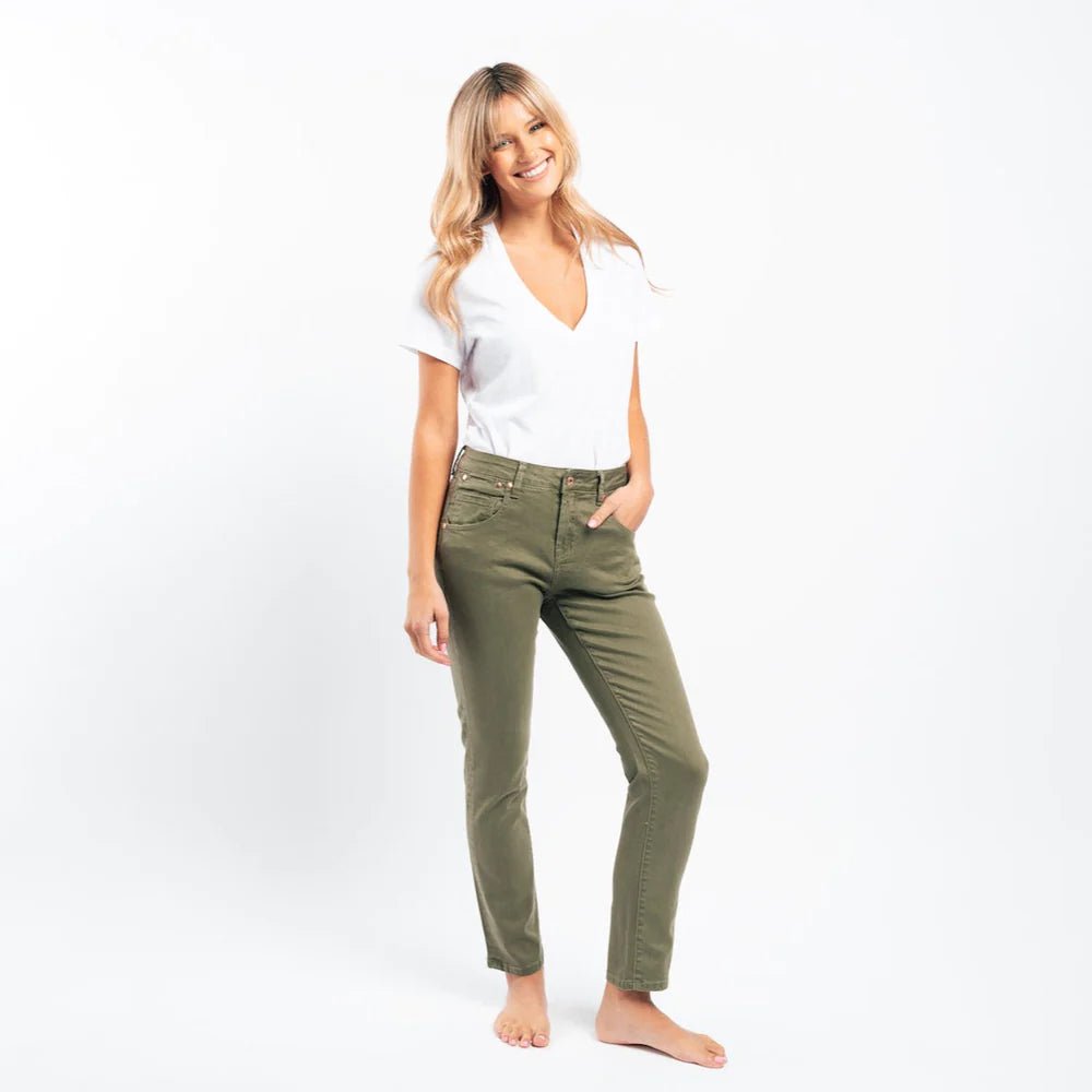 Kirby Jean - Khaki JEANS Kireina