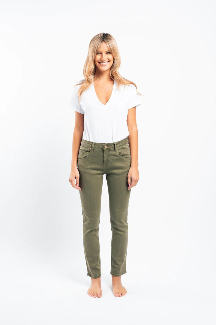 Kirby Jean - Khaki JEANS Kireina