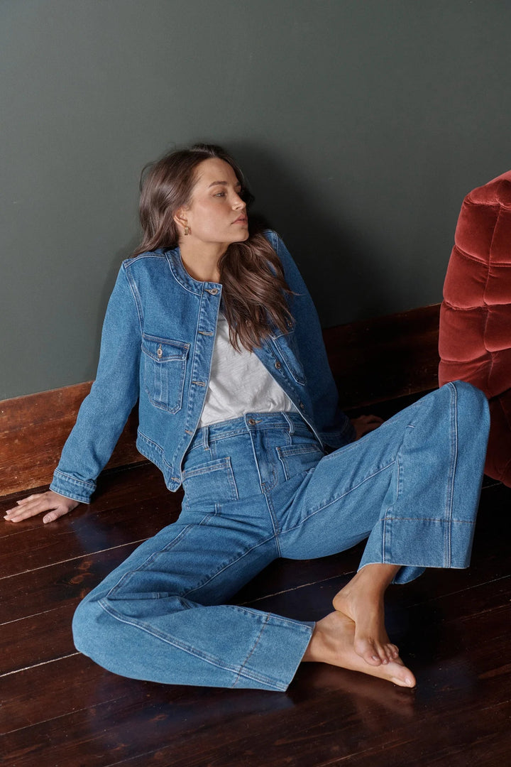 Kireina - Audrey Jacket 90s blue Coats & Jackets Kireina