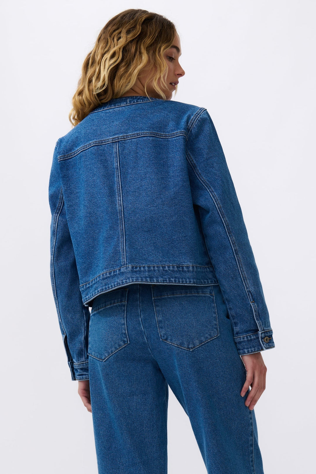 Kireina - Audrey Jacket 90s blue Coats & Jackets Kireina