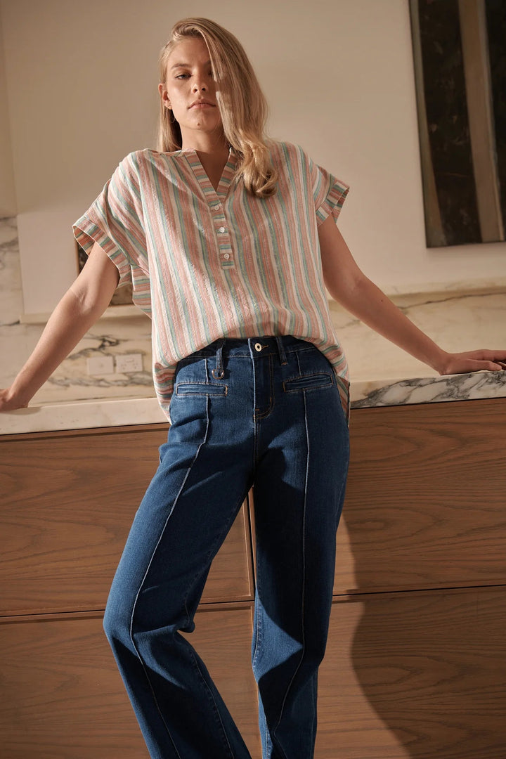Kireina Brooke Jean - Mid Washed Blue JEANS Kireina