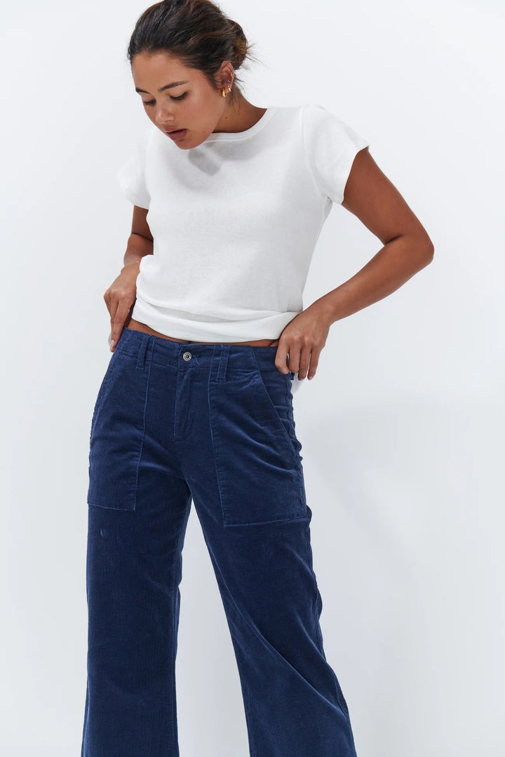 Kireina Celeste Cord Pant - Imperial Blue JEANS Kireina