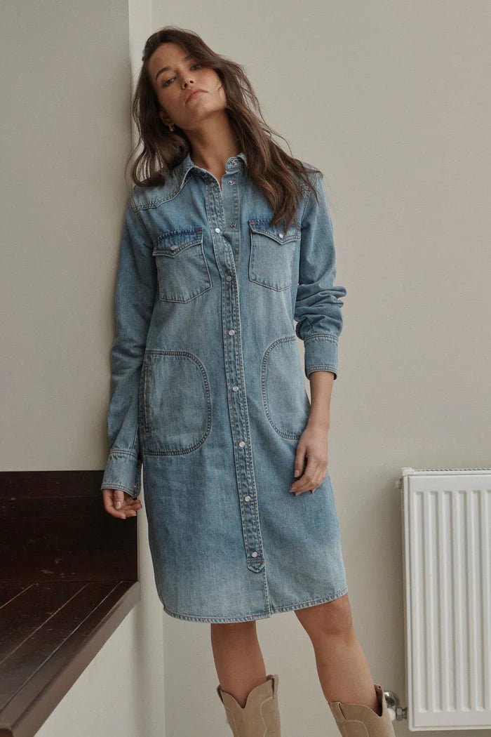 Kireina Ellie Dress - Dakota wash Dresses Kireina