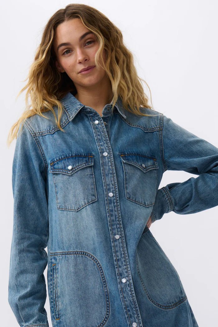 Kireina Ellie Dress - Dakota wash Dresses Kireina