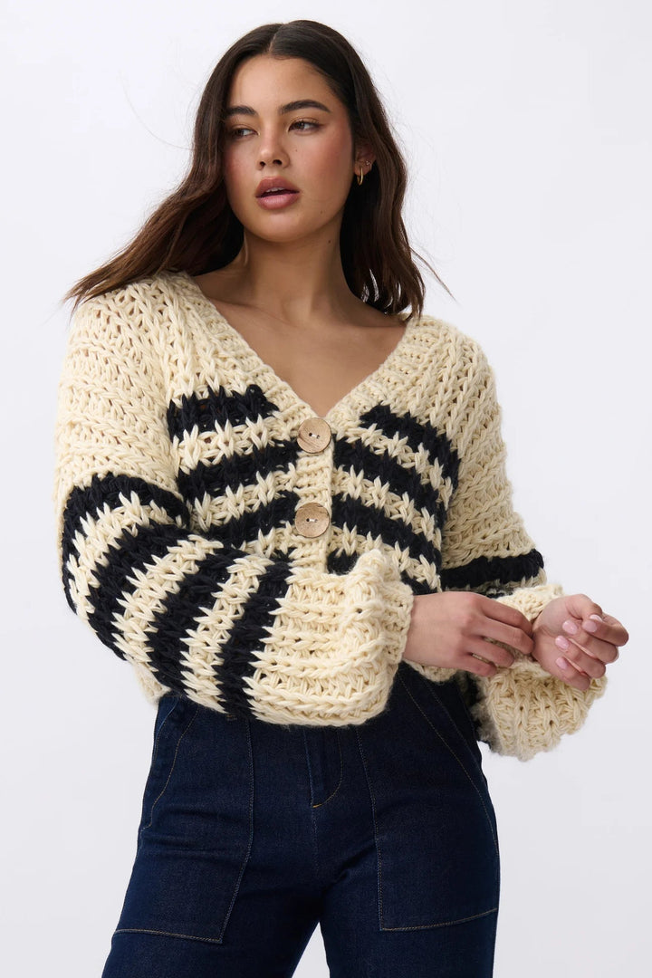 Kireina Elsie Knit - NAvy / Ecru knit Kireina