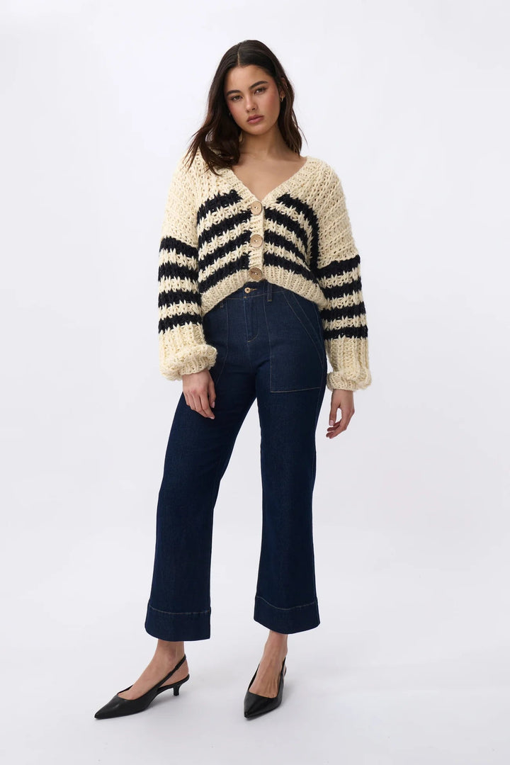 Kireina Elsie Knit - NAvy / Ecru knit Kireina