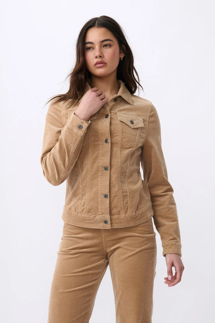 Kireina - Gianna Jacket - Camel Cord Coats & Jackets Kireina