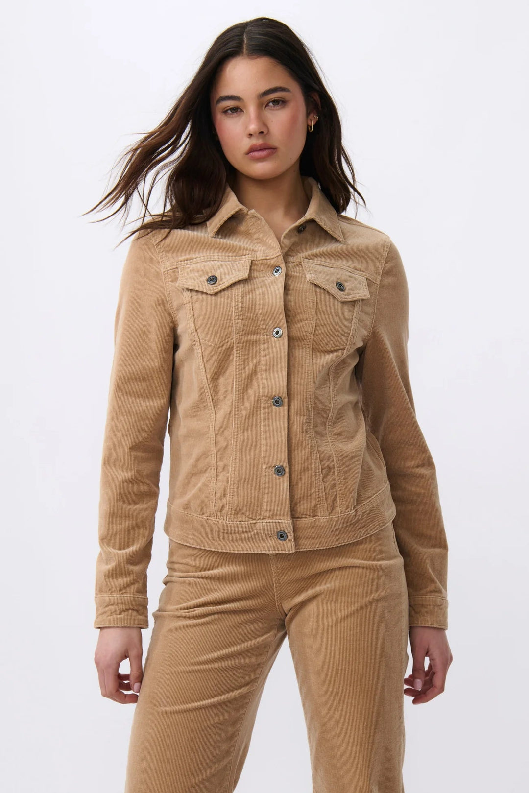 Kireina - Gianna Jacket - Camel Cord Coats & Jackets Kireina