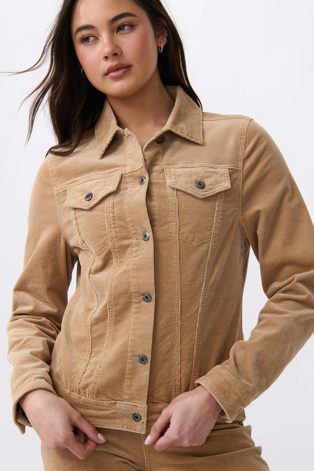 Kireina - Gianna Jacket - Camel Cord Coats & Jackets Kireina