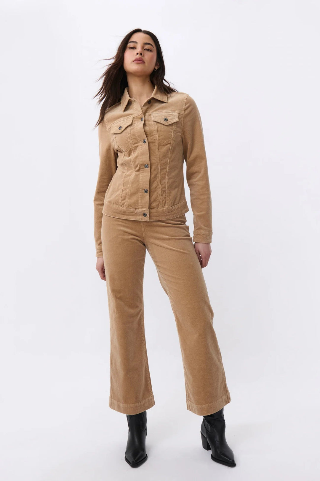 Kireina - Gianna Jacket - Camel Cord Coats & Jackets Kireina