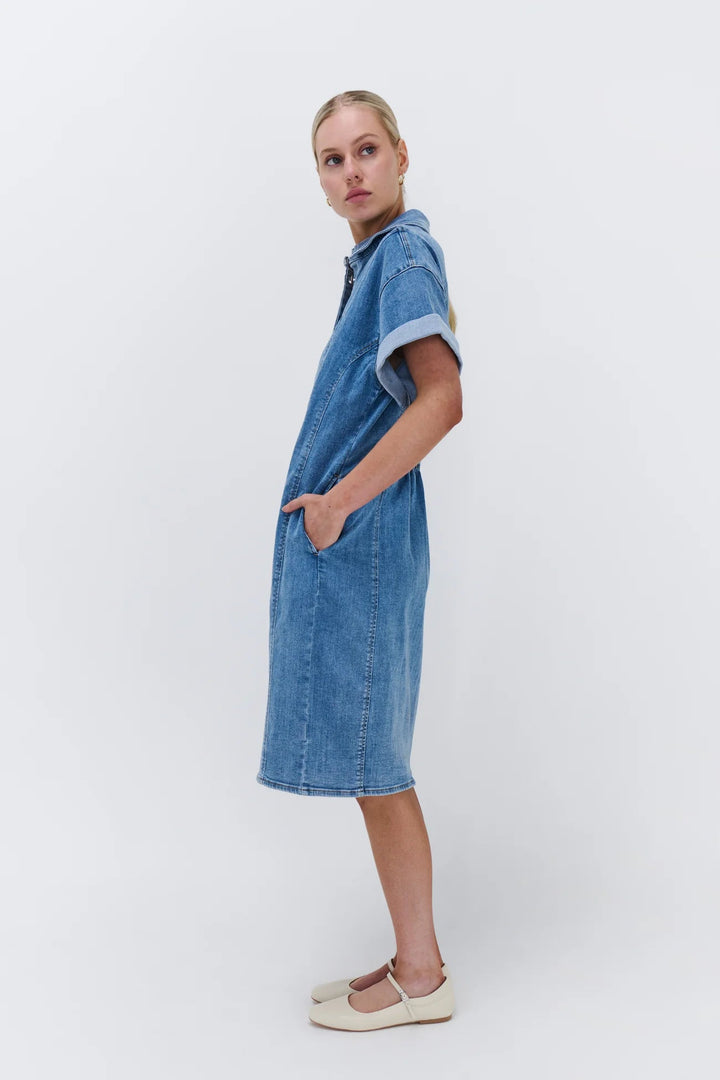 Kireina Grace Dress - 70s Blue dress Kireina