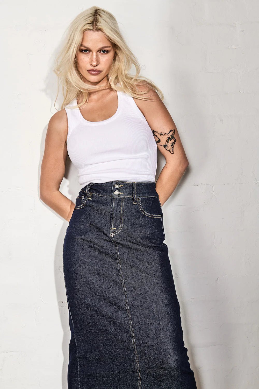 Kireina Joni Skirt - Indigo skirt Kireina