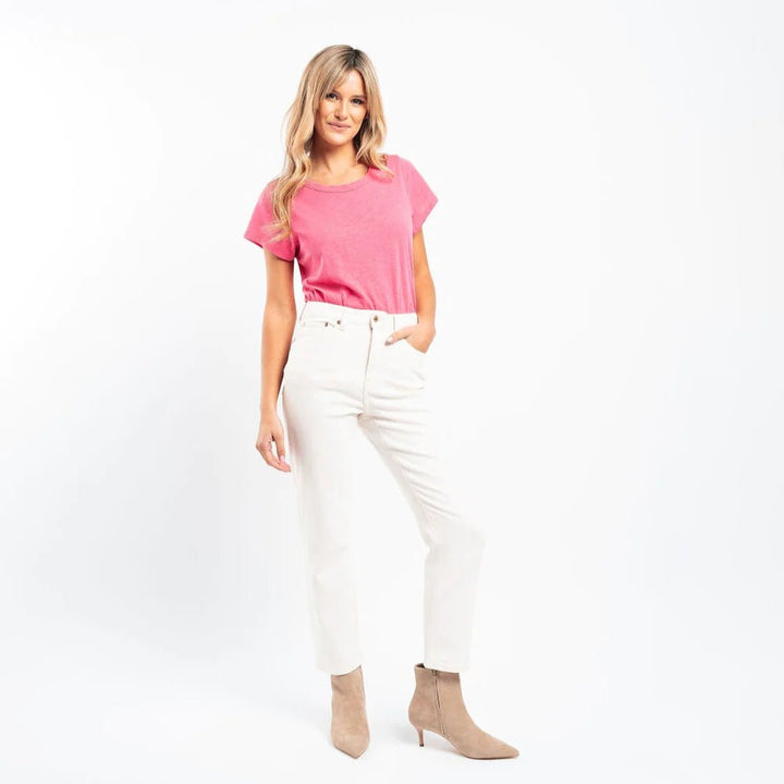 Kireina Rose Jean Finished Hem - Ecru JEANS Kireina