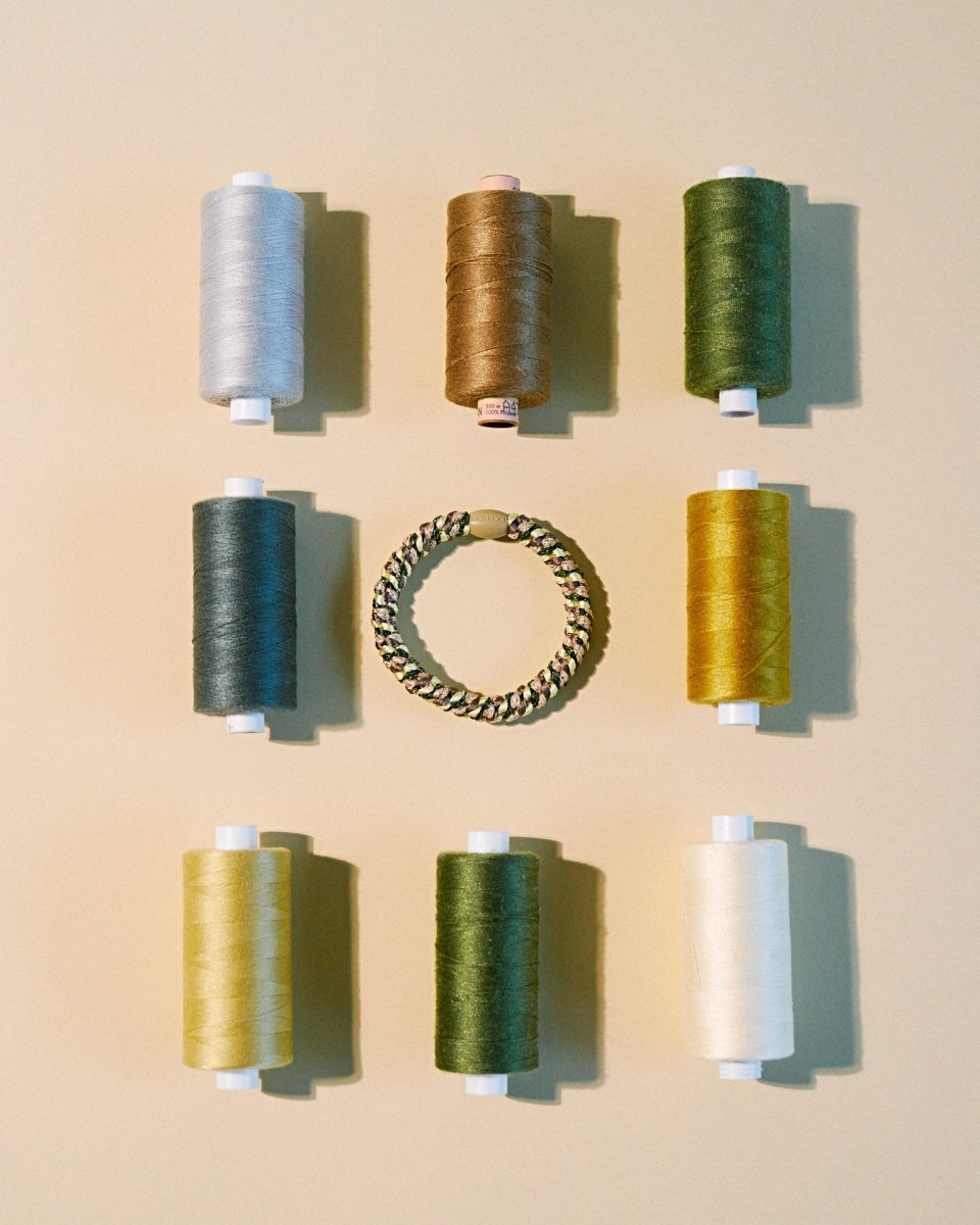 KKINEKKI MIX ARMY YELLOW KKINNEKKI hair tie KKNEKKI original hair ties