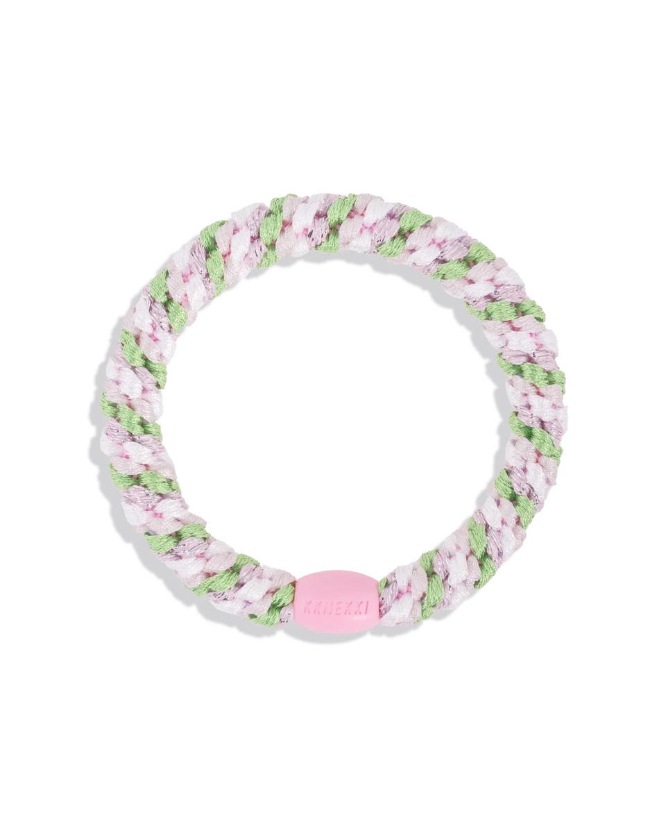 KKINEKKI MIX GRASS GREEN PINK GLITTER KKINNEKKI hair tie KKNEKKI original hair ties