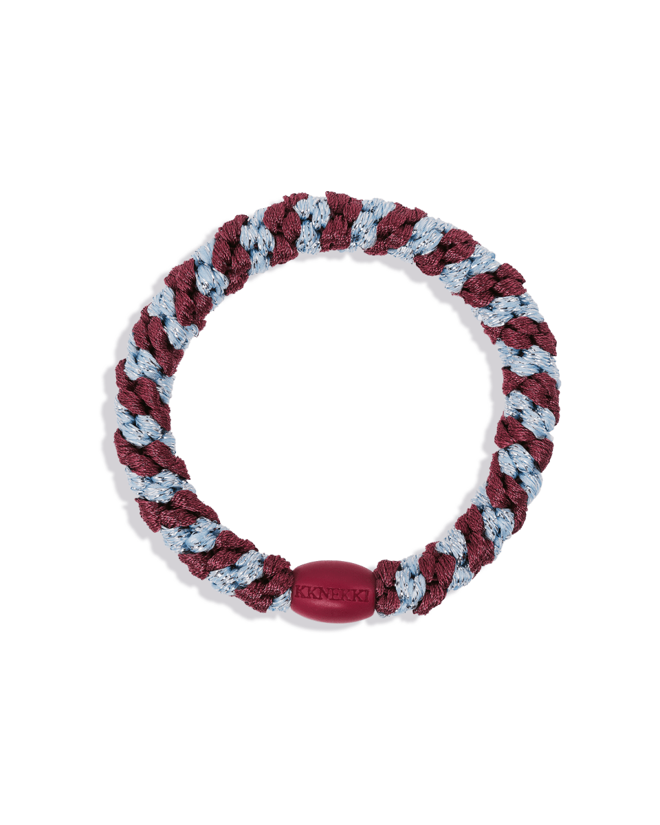 KKNEKKI ROSEWOOD SEABLUE GLITTER STRIPE KKINNEKKI hair tie KKNEKKI original hair ties