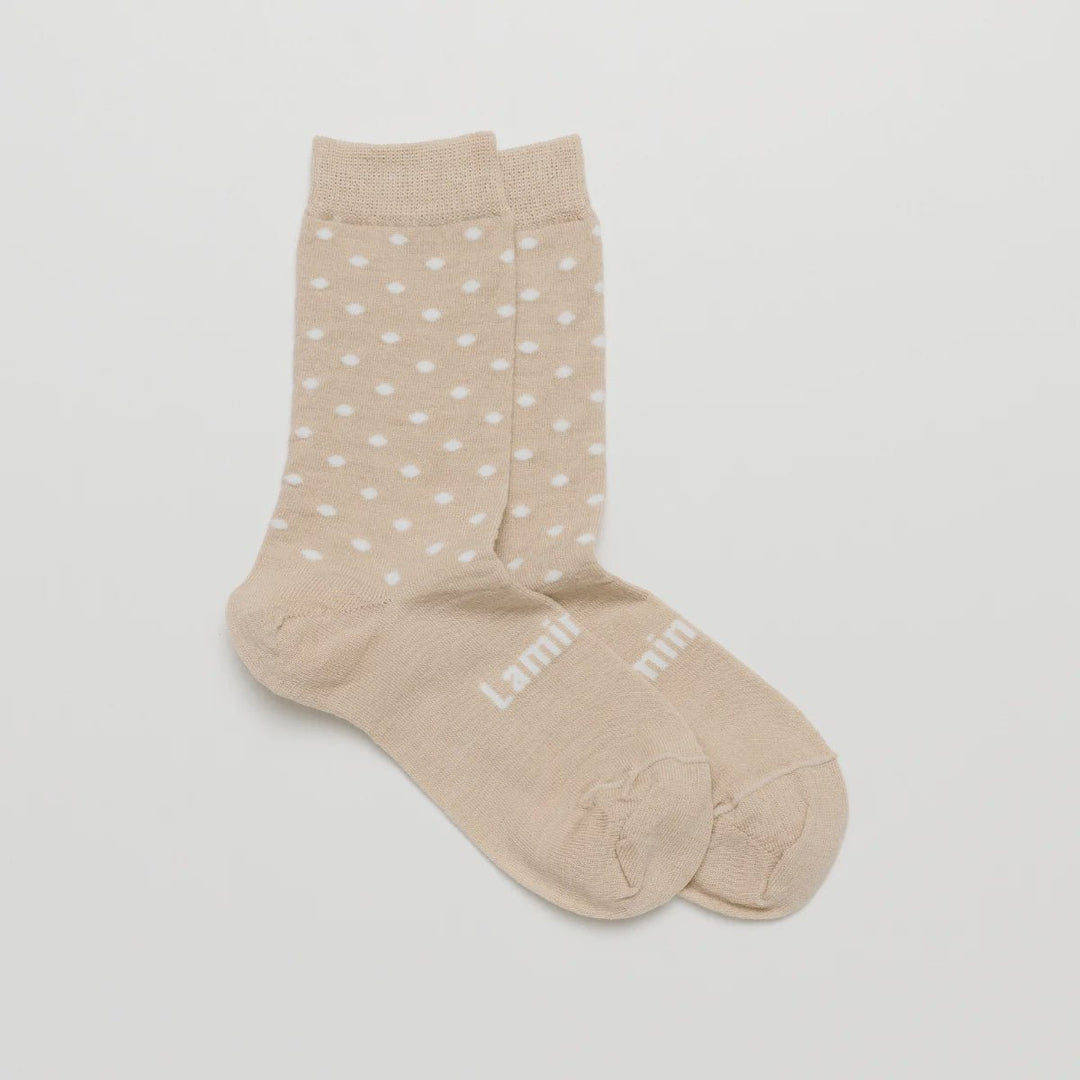 Lamington -Merino Wool Crew Socks | WOMAN | Truffle Lamington Size 8-11