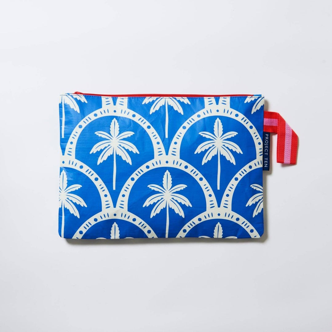 Large Zip Pouch – Blue Palm Project Ten Pty Ltd