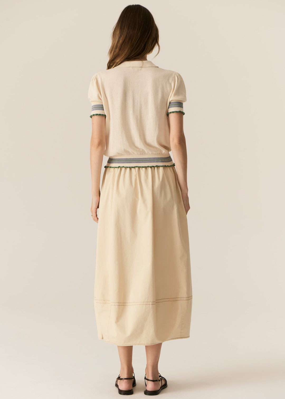Lask Knit Polo - Ecro Green POL