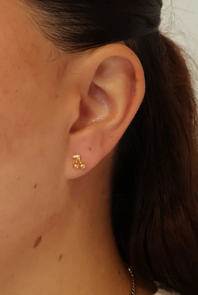 Layla Stud Earing - 925 Sterling Silver / Gold earing Zafino Jewellery