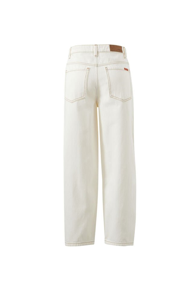 Leah Tapered Barrel Jean - Fresh Ecru Jean Ceres Life